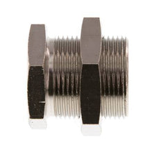 G 1/2'' x M28x1.5 F/M Nickel plated Brass Bulkhead Fitting 16 Bar