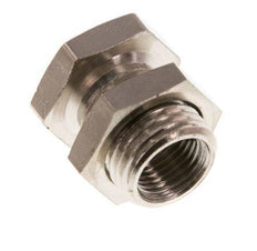 G 1/8'' x G 1/4'' F/M Nickel plated Brass Bulkhead Fitting 16 Bar [2 Pieces]