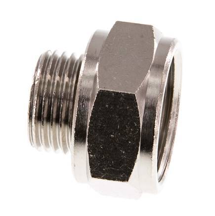G 3/4'' x G 1/2'' F/M Nickel plated Brass Reducing Ring 16 Bar