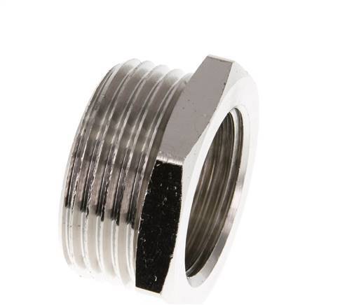 G 3/4'' x G 1'' F/M Nickel plated Brass Reducing Ring 16 Bar