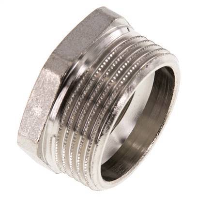 G 3/4'' x G 1 1/4'' F/M Nickel plated Brass Reducing Ring 16 Bar