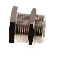 G 3/4'' x M34x2 F/M Nickel plated Brass Bulkhead Fitting 16 Bar