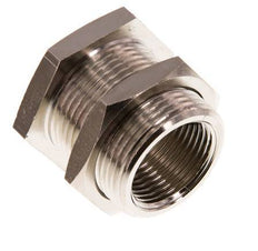 G 3/4'' x M34x2 F/M Nickel plated Brass Bulkhead Fitting 16 Bar