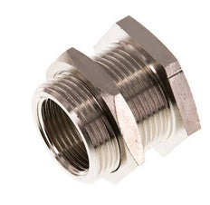G 3/4'' x M34x2 F/M Nickel plated Brass Bulkhead Fitting 16 Bar