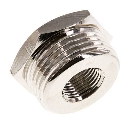 G 3/8'' x G 1'' F/M Nickel plated Brass Reducing Ring 16 Bar