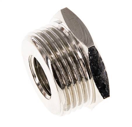 G 3/8'' x G 1'' F/M Nickel plated Brass Reducing Ring 16 Bar