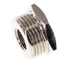 G 3/8'' x G 1'' F/M Nickel plated Brass Reducing Ring 16 Bar