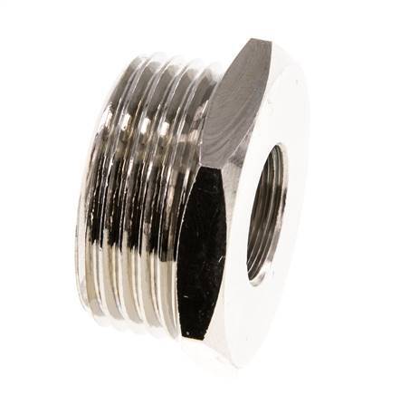 G 3/8'' x G 1'' F/M Nickel plated Brass Reducing Ring 16 Bar