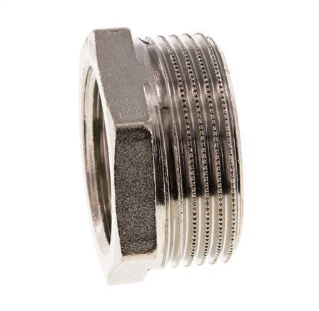 G 1'' x G 1 1/4'' F/M Nickel plated Brass Reducing Ring 16 Bar