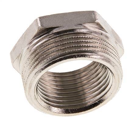 G 1'' x G 1 1/4'' F/M Nickel plated Brass Reducing Ring 16 Bar