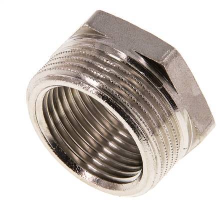 G 1'' x G 1 1/4'' F/M Nickel plated Brass Reducing Ring 16 Bar