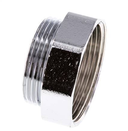 G 1 1/2'' x G 1 1/4'' F/M Nickel plated Brass Reducing Ring 16 Bar