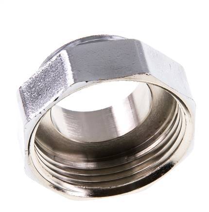G 1 1/4'' x G 1'' F/M Nickel plated Brass Reducing Ring 16 Bar