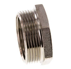 G 1 1/4'' x G 1 1/2'' F/M Nickel plated Brass Reducing Ring 16 Bar
