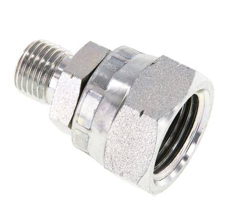 G 1/2'' x G 1/4'' F/M Zinc plated Steel Reducing Adapter 300 Bar - Hydraulic