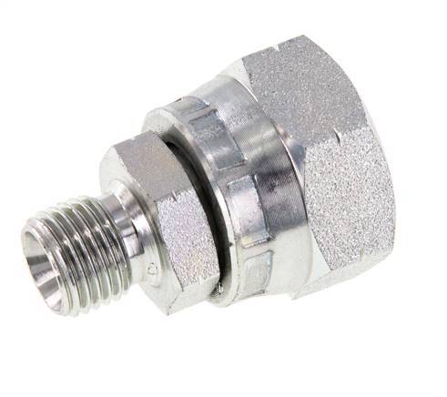 G 1/2'' x G 1/4'' F/M Zinc plated Steel Reducing Adapter 300 Bar - Hydraulic
