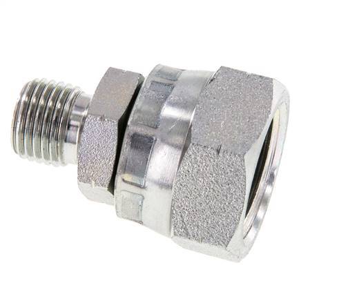 G 1/2'' x G 1/4'' F/M Zinc plated Steel Reducing Adapter 300 Bar - Hydraulic