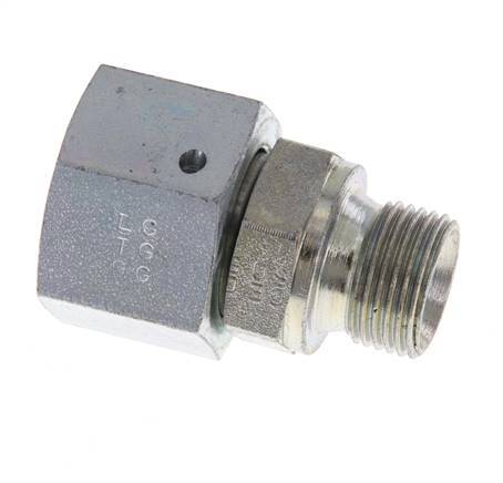G 1/2'' x G 3/8'' F/M Zinc plated Steel Reducing Adapter 300 Bar - Hydraulic