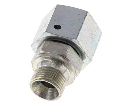 G 1/2'' x G 3/8'' F/M Zinc plated Steel Reducing Adapter 300 Bar - Hydraulic