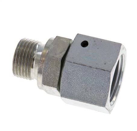 G 1/2'' x G 3/8'' F/M Zinc plated Steel Reducing Adapter 300 Bar - Hydraulic