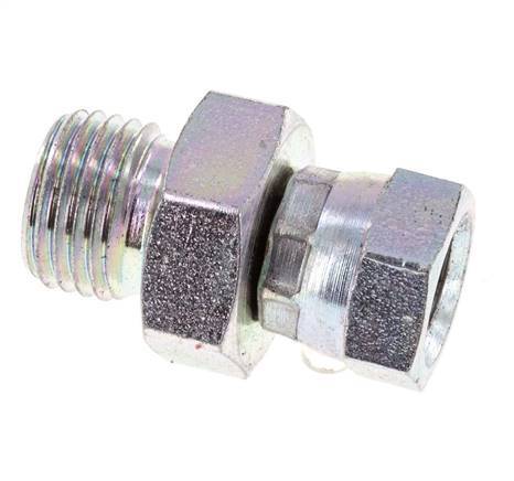 G 1/8'' x G 1/4'' F/M Zinc plated Steel Reducing Adapter 350 Bar - Hydraulic