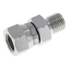 G 1/8'' F/M Zinc plated Steel Reducing Adapter 400 Bar - Hydraulic