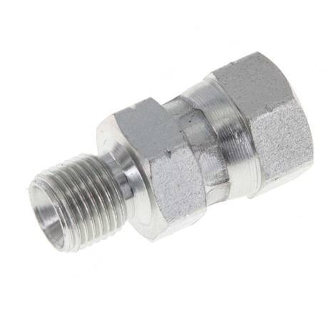 G 1/8'' F/M Zinc plated Steel Reducing Adapter 400 Bar - Hydraulic