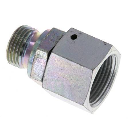 G 3/4'' x G 1/2'' F/M Zinc plated Steel Reducing Adapter 175 Bar - Hydraulic