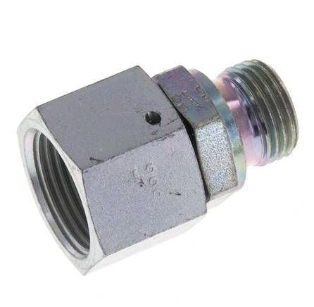 G 3/4'' x G 1/2'' F/M Zinc plated Steel Reducing Adapter 175 Bar - Hydraulic