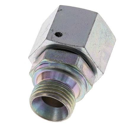 G 3/4'' x G 1/2'' F/M Zinc plated Steel Reducing Adapter 175 Bar - Hydraulic