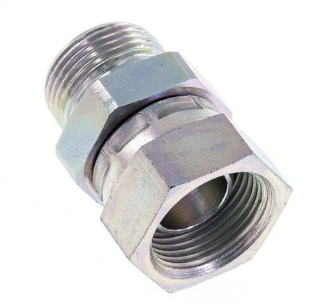 G 3/4'' F/M Zinc plated Steel Reducing Adapter 175 Bar - Hydraulic