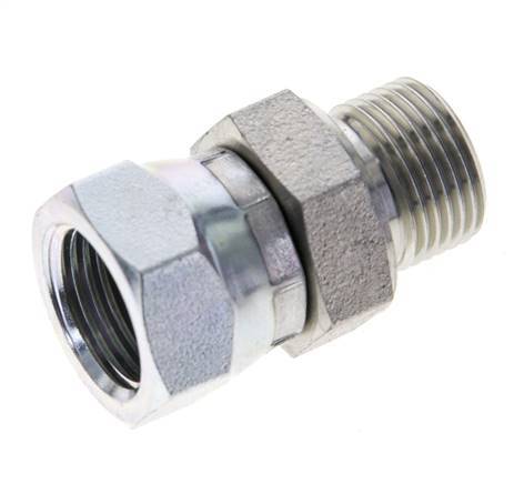 G 3/8'' F/M Zinc plated Steel Reducing Adapter 325 Bar - Hydraulic [2 Pieces]