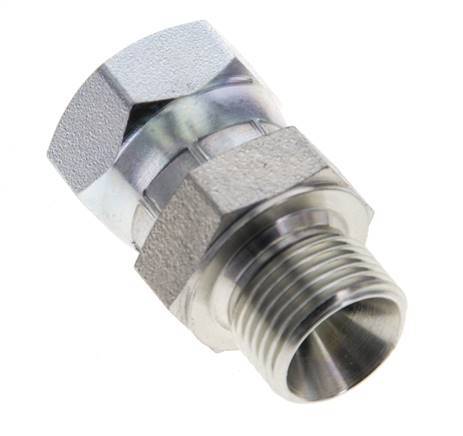 G 3/8'' F/M Zinc plated Steel Reducing Adapter 325 Bar - Hydraulic [2 Pieces]