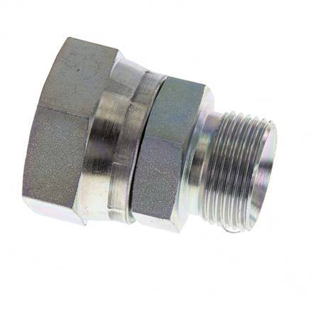 G 1'' x G 3/4'' F/M Zinc plated Steel Reducing Adapter 150 Bar - Hydraulic