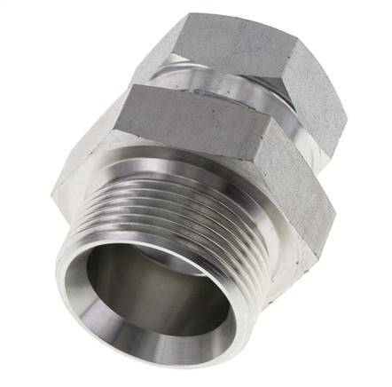 G 1'' x G 1 1/4'' F/M Zinc plated Steel Reducing Adapter 150 Bar - Hydraulic