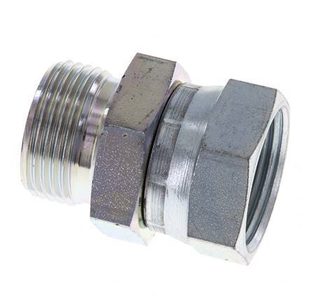 G 1'' F/M Zinc plated Steel Reducing Adapter 150 Bar - Hydraulic