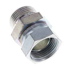 G 1'' F/M Zinc plated Steel Reducing Adapter 150 Bar - Hydraulic