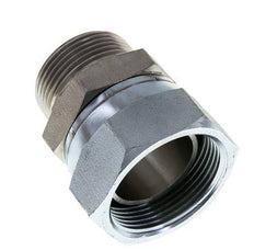 G 1 1/2'' x G 1 1/4'' F/M Zinc plated Steel Reducing Adapter 125 Bar - Hydraulic
