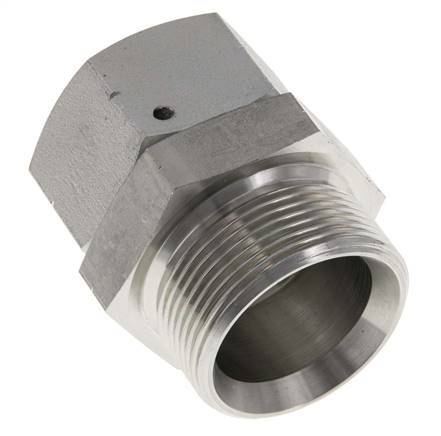 G 1 1/4'' x G 1 1/2'' F/M Zinc plated Steel Reducing Adapter 150 Bar - Hydraulic