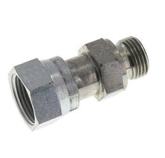 UNS 1''-14 x G 1/2'' F/M Zinc plated Steel Reducing Adapter ORFS 400 Bar - Hydraulic