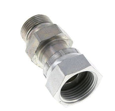 UN 1-3/16''-12 x G 3/4'' F/M Zinc plated Steel Reducing Adapter ORFS 400 Bar - Hydraulic