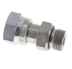 UN 1-3/16''-12 x G 3/4'' F/M Zinc plated Steel Reducing Adapter ORFS 400 Bar - Hydraulic