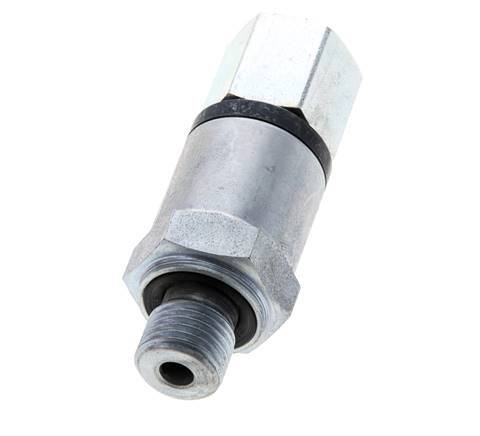 G 1/4'' F/M Zinc plated Steel Swivel Joint 500 Bar - Hydraulic - High-pressure