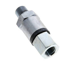 G 1/4'' F/M Zinc plated Steel Swivel Joint 500 Bar - Hydraulic - High-pressure