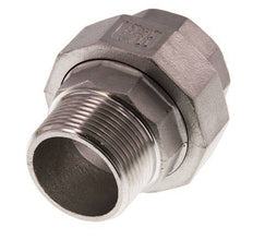 Rp 1 1/4'' x R 1 1/4'' F/M Stainless steel Double Nipple 3-pieces with Conically sealing 16 Bar