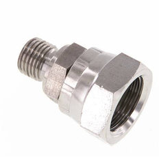 G 1/2'' x G 1/4'' F/M Stainless steel Reducing Adapter 300 Bar - Hydraulic