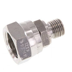 G 1/2'' x G 1/4'' F/M Stainless steel Reducing Adapter 300 Bar - Hydraulic