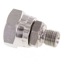 G 1/2'' x G 1/4'' F/M Stainless steel Reducing Adapter 300 Bar - Hydraulic
