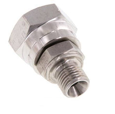 G 1/2'' x G 1/4'' F/M Stainless steel Reducing Adapter 300 Bar - Hydraulic