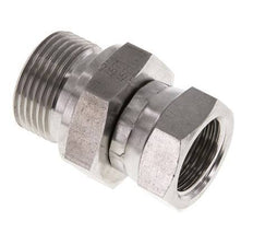 G 1/2'' x G 3/4'' F/M Stainless steel Reducing Adapter 300 Bar - Hydraulic